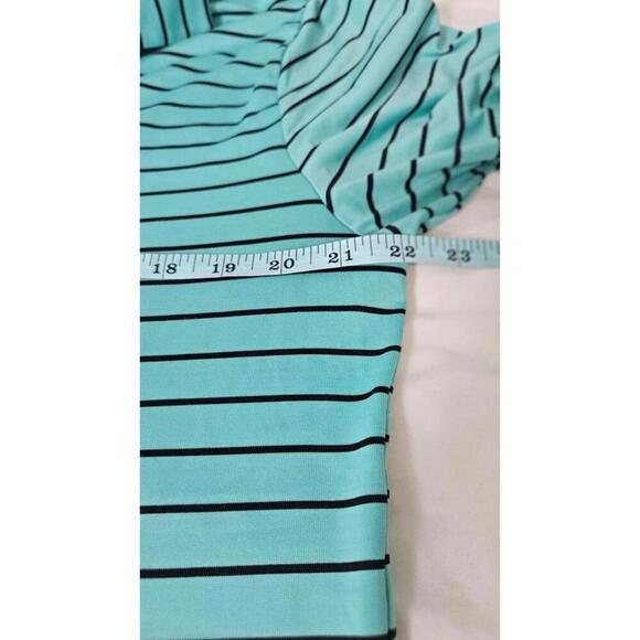 Under Armour Men's Striped Mint Green Heatgear Playoff Polo Size Medium - Picture 6 of 6